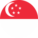 flag of singapore flat round 128x128